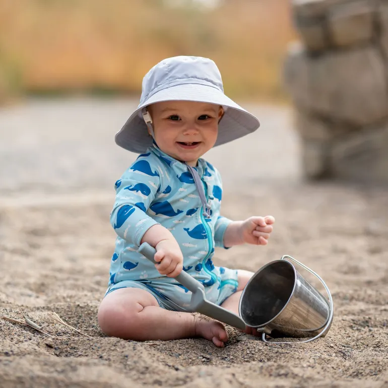 Kids Cotton Bucket Hats | Grey