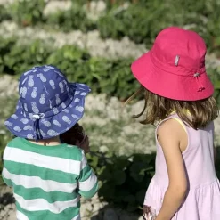 Kids Cotton Bucket Hats | Hot Pink
