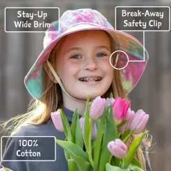 Kids Cotton Bucket Hats | Coral