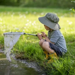 Kids Cotton Bucket Hats | Army Green