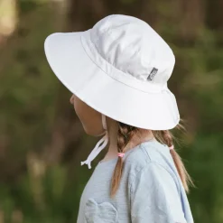 Kids Cotton Bucket Hats | White