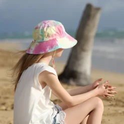 Kids Cotton Bucket Hats | Watermelon Tie-Dye