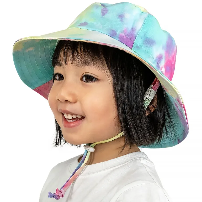 Kids Cotton Bucket Hats | Watermelon Tie-Dye