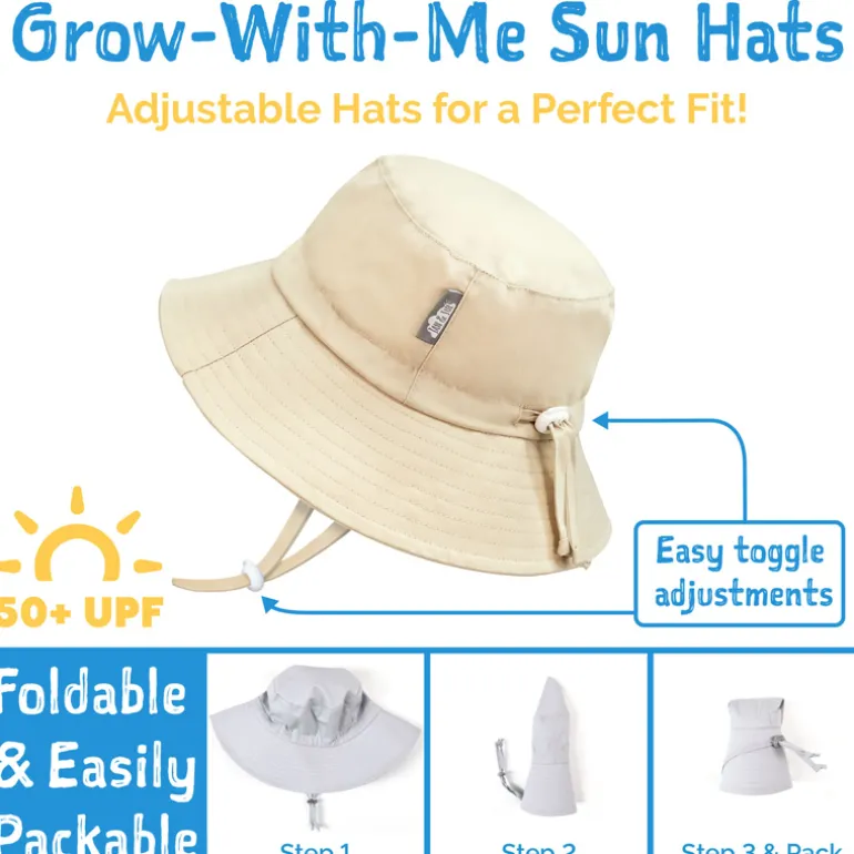 Kids Cotton Bucket Hats | Sand