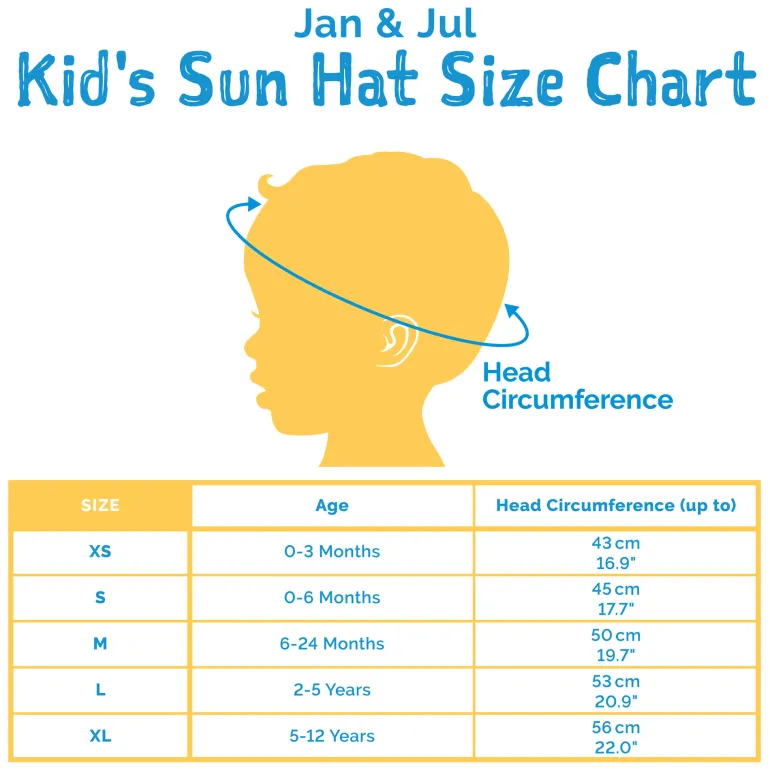 Kids Cotton Bucket Hats | White Waves