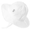 Kids Cotton Floppy Hats | White Eyelet