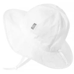 Kids Cotton Floppy Hats | White Eyelet