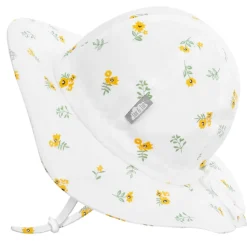 Kids Cotton Floppy Hats | Yellow Flower