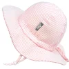 Kids Cotton Floppy Hats | Pink Stripes