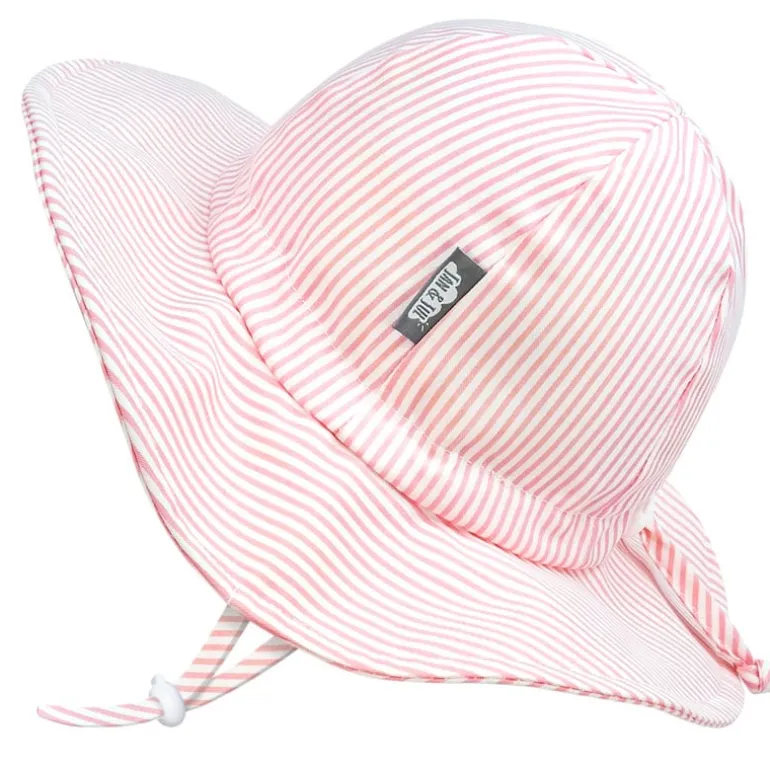 Kids Cotton Floppy Hats | Pink Stripes