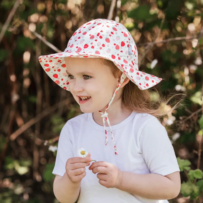 Kids Cotton Floppy Hats | Strawberry