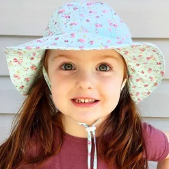 Kids Cotton Floppy Hats | Retro Rose