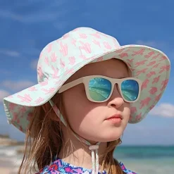 Kids Cotton Floppy Hats | Triangles