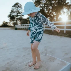 Kids Cotton Floppy Hats | Grey