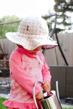 Kids Cotton Floppy Hats | Diamond Hearts