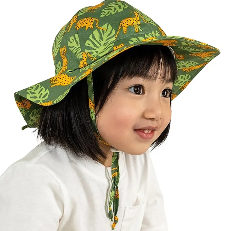 Kids Cotton Floppy Hats | Leopard