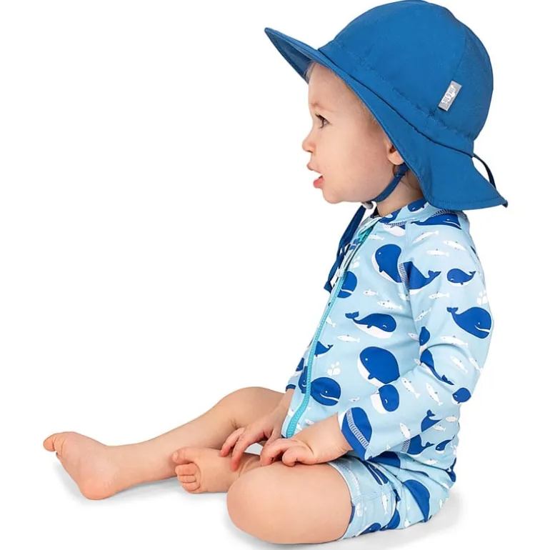 Kids Cotton Floppy Hats | Atlantic Blue