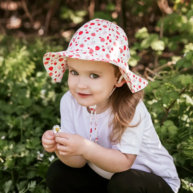 Kids Cotton Floppy Hats | Strawberry