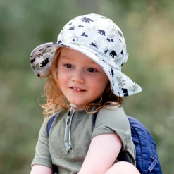Kids Cotton Floppy Hats | Bear