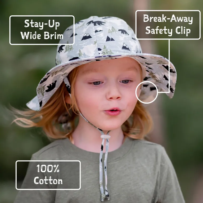 Kids Cotton Floppy Hats | Bear