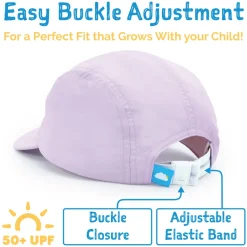 Kids Five Panel SunLite Caps | Pink Ice Cream