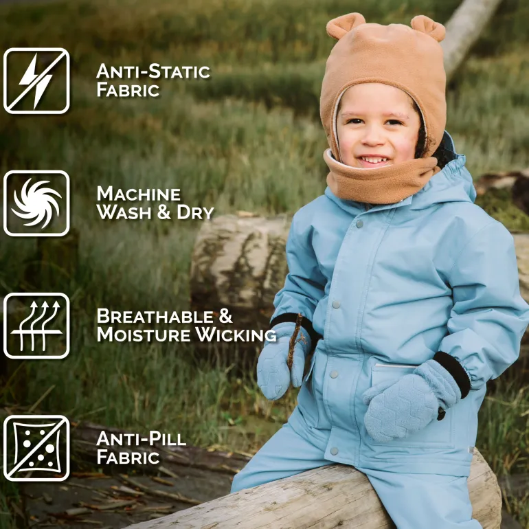 Kids Fleece Animal Hats | Brown Bear
