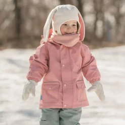 Kids Fleece Animal Hats | Cream Bunny