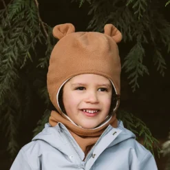 Kids Fleece Animal Hats | Brown Bear