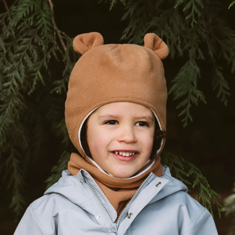 Kids Fleece Animal Hats | Brown Bear