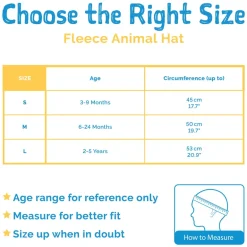 Kids Fleece Animal Hats | Brown Bear