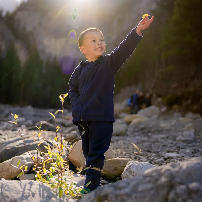 Kids Fleece Jacket | Navy