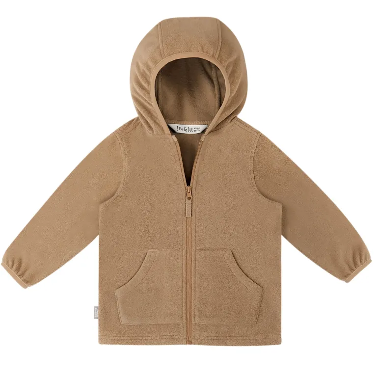 Kids Fleece Jacket | Soft Brown