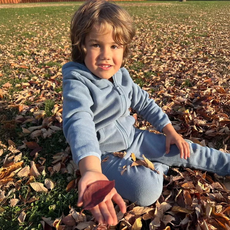 Kids Fleece Jacket | Stormy Blue