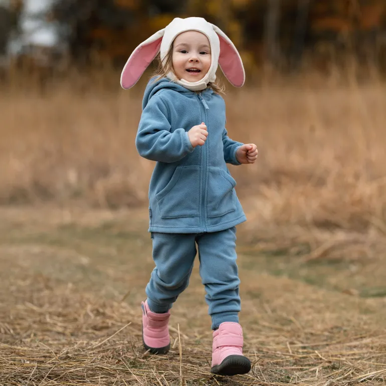 Kids Fleece Jacket | Stormy Blue
