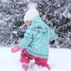Kids Fleece Lined Rain Jackets | Watermelon Pink