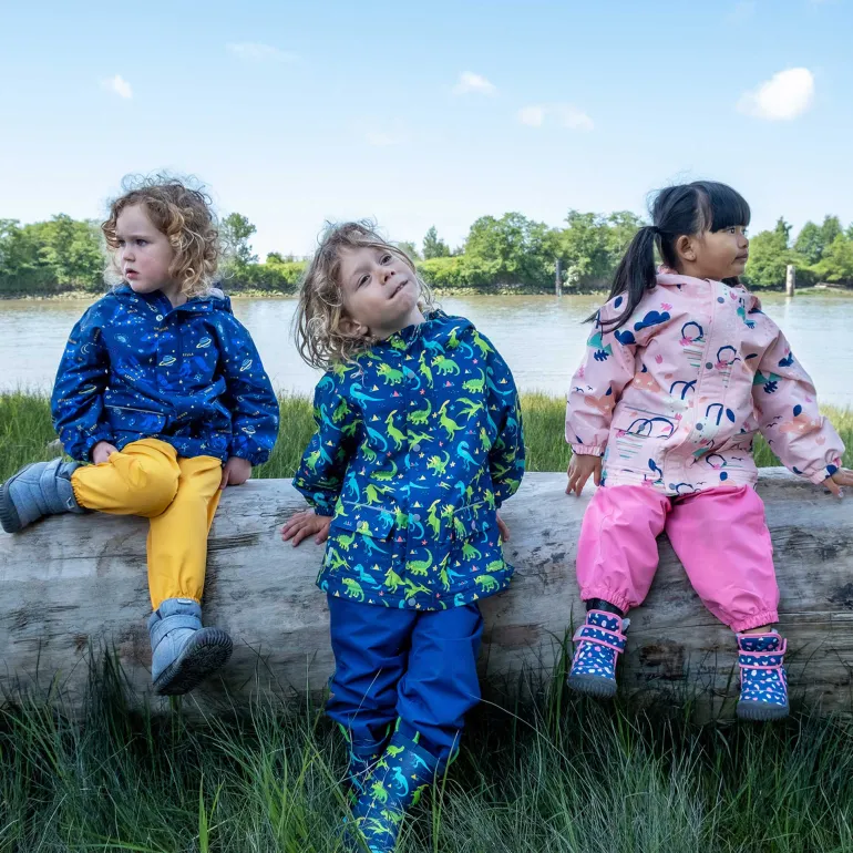 Kids Fleece Lined Rain Jackets | Dinoland