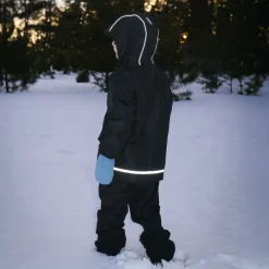 Kids Fleece Lined Rain Jackets | Minty Forest