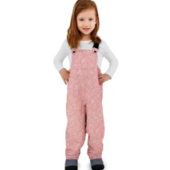 Kids Fleece Lined Rain Overalls | Prairie Flowers