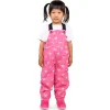Kids Fleece Lined Rain Overalls | Hearts