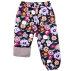 Kids Fleece Lined Rain Pants | Winter Flowers