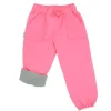 Kids Fleece Lined Rain Pants | Watermelon Pink