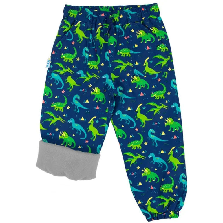 Kids Fleece Lined Rain Pants | Dinoland