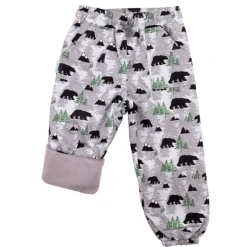 Kids Fleece Lined Rain Pants | Bear