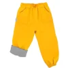 Kids Fleece Lined Rain Pants | Yellow