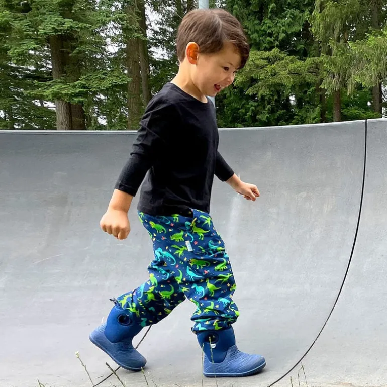 Kids Fleece Lined Rain Pants | Dinoland
