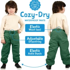 Kids Fleece Lined Rain Pants | Greystone