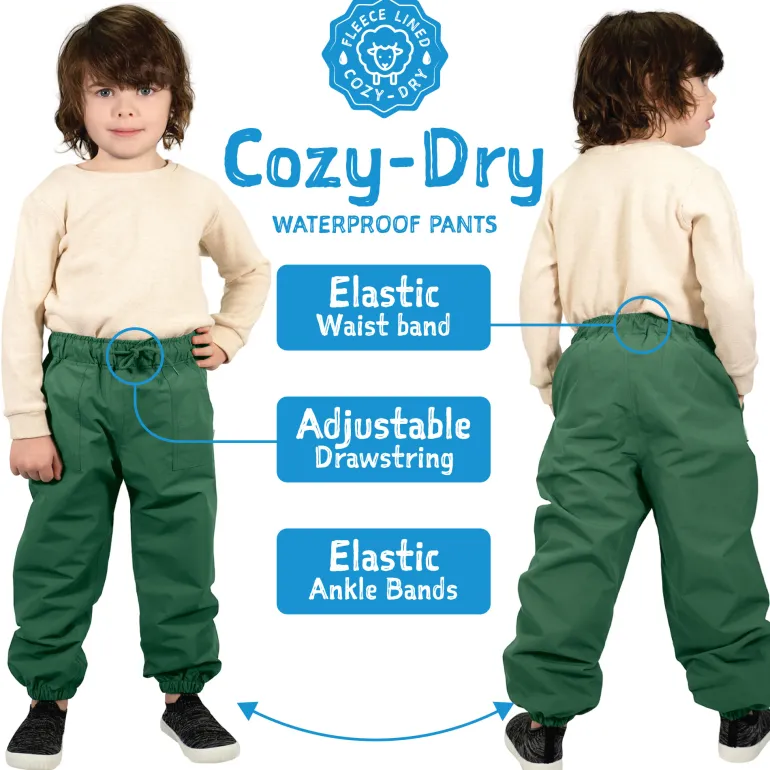 Kids Fleece Lined Rain Pants | Greystone