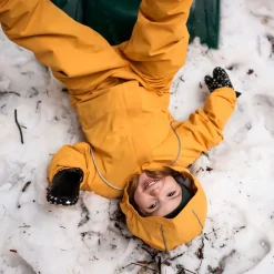 Kids Fleece Lined Rain Suits | Yellow