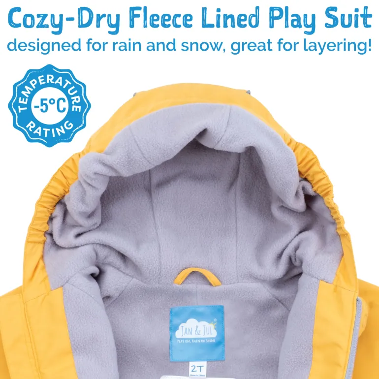 Kids Fleece Lined Rain Suits | Unicorn