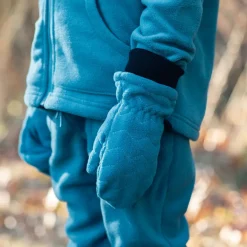 Kids Fleece Mittens | Blue Spruce